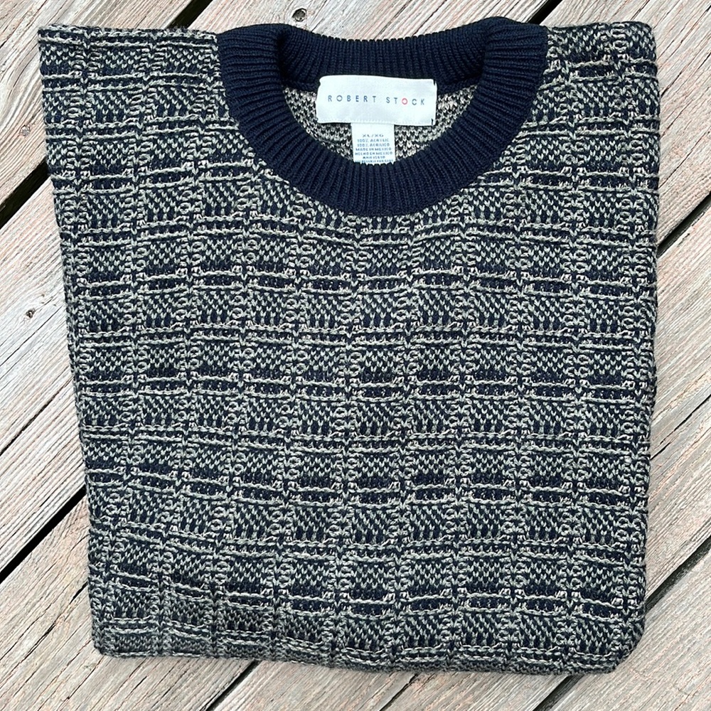 Robert Stock unique weave sweater XL